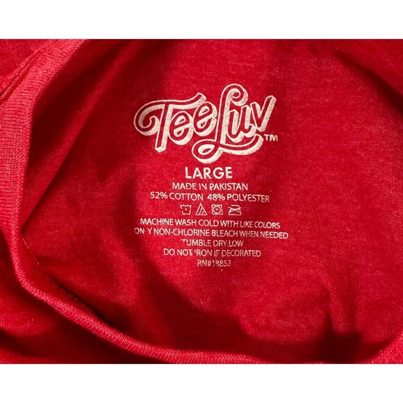 Tee Luv Kelloggs Froot Loops Toucan Sam Red Graphic Shirt Large Follow Your Nose - Picture 3 of 7